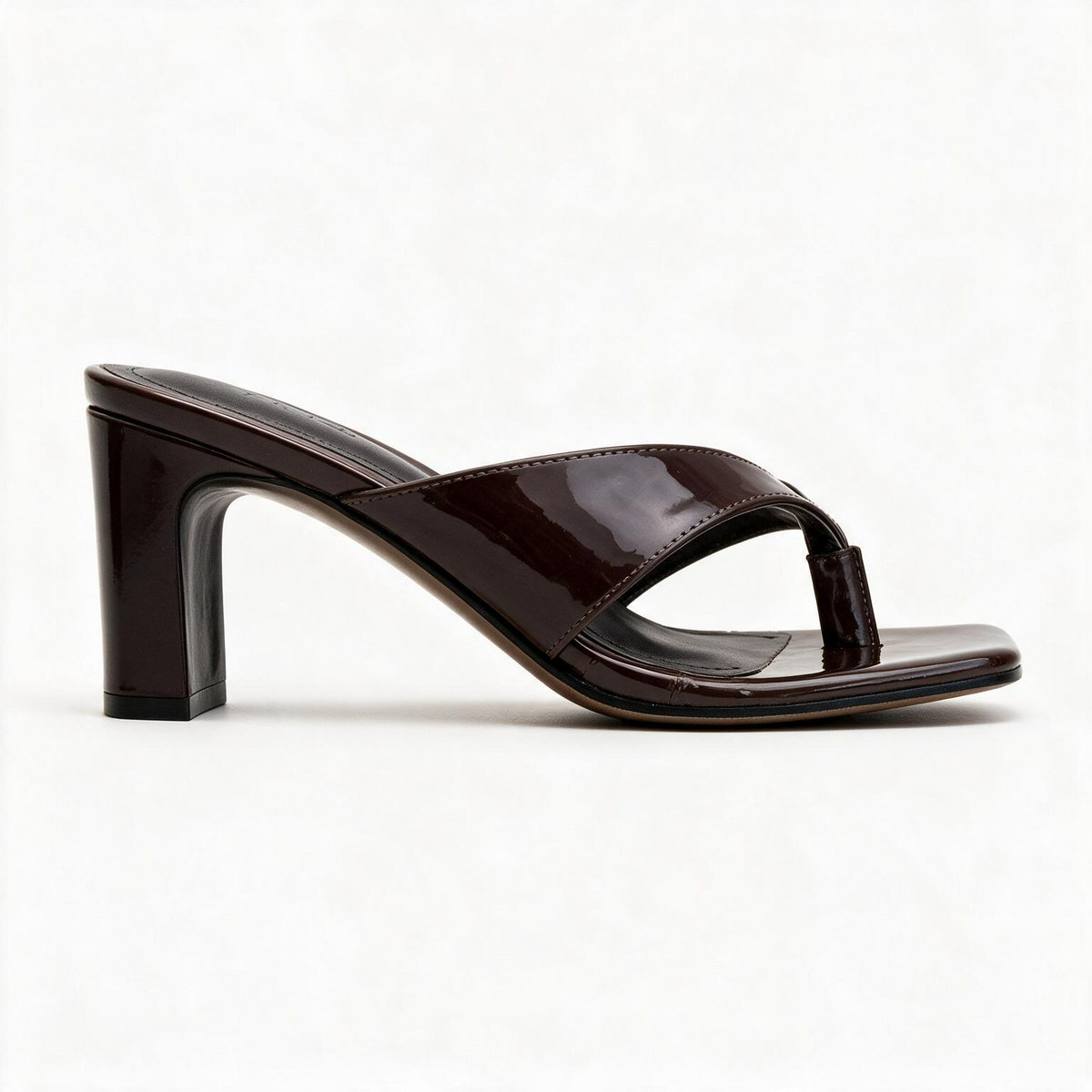 Tamanco feminino Sicilia PRLS em verniz macchiato